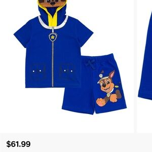 Paw Patrol Chase Short Sleeve T-Shirt and Shorts!